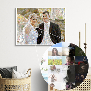Individuelles Fotomosaik - Hochzeitsgeschenk