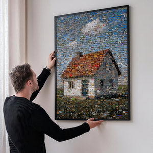 Mosaikbild aus vielen Fotos – erstelle jetzt dein Bauprojekt aus Baustellenbildern Mosaikbild aus vielen Fotos – erstelle jetzt dein Bauprojekt aus Baustellenbildern