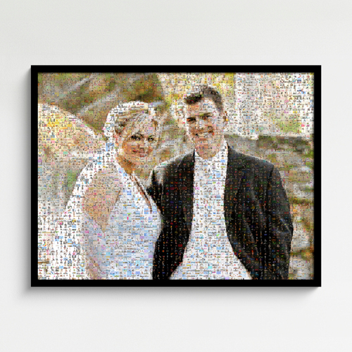 Individuelles Fotomosaik - Hochzeitsgeschenk