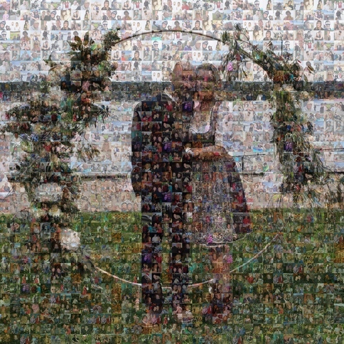 Kundenfoto von Rainer für Bewertung Druck Fotomosaik [Online] Dibond 100x100cm